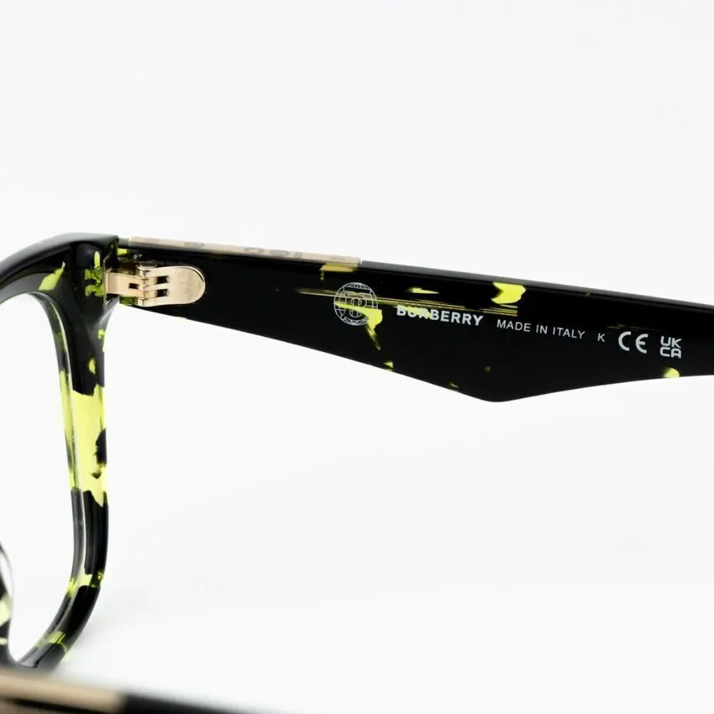 SALE! NEW Burberry BE2409 4124  Green Havana Square Unisex Eyeglasses BE 2409